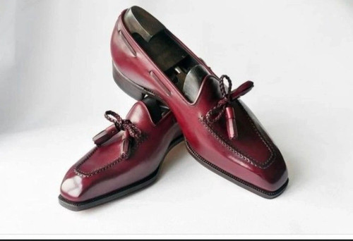 Mocassini pelle bordeaux - mocassini,