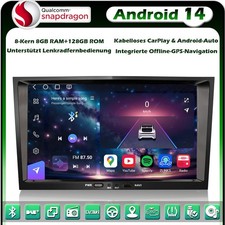 Autoradio 8" Android 14 128GB Navigatore GPS Opel Antara Astra Vectra Corsa C/D Meriva
