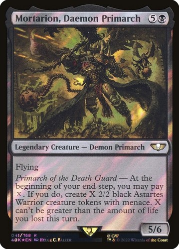 Mtg mortarion daemon - mtg, |