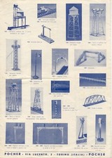 catalogo POCHER TORINO 1956 Vagoni HO 1/87 Accessori per Plastici       IT    aa