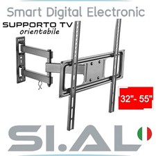 Staffa tv 13 a 42 pollici universale ORIENTABILE supporto a parete VESA  3 snodi