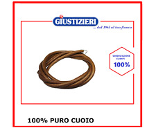 CINGHIA DI CUOIO PER MACCHINA DA CUCIRE IN PURO CUOIO 180CM 5MM CON GANCIO