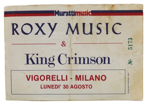 Biglietto concerto roxy music - biglietto,