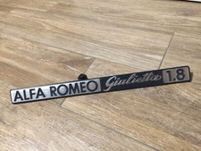 ALFA ROMEO GIULIETTA 1.8 LOGO EMBLEMA FREGIO STEMMA SCRITTA TARGHETTA BADGE NOME