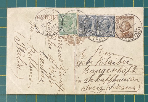 Intero postale italia 1906 - italia,