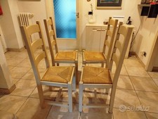 4 sedie legno massello