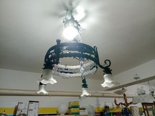 Grande Lampadario In Ferro