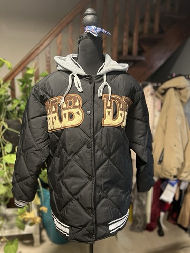 Bomber trapuntato nero - , di