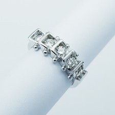 Anello Veretta in Oro 18 kt con Diamanti Certificati - Modello (Legolas)