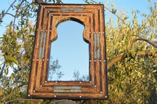 Specchio intarsiato in osso