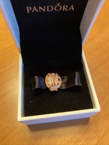 Charm coccinella rosa - charm, oro