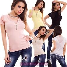 Maglia donna maglietta scollo