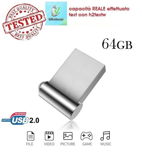 Pendrive usb 64gb mini - usb,
