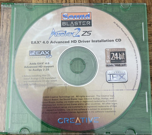 Sound blaster audigy 2z5 cd - blaster,