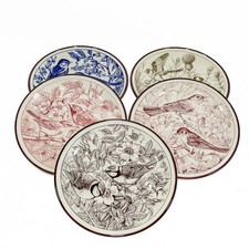 Set di 5 piatti gli amici del mattino Pavesi ceramica Tognana