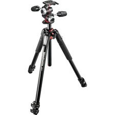 Manfrotto MK055XPRO3-3W Treppiede in alluminio con testa inclinabile/pentola a 3 vie