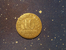 10 Pfennig 1921 Impero tedesco