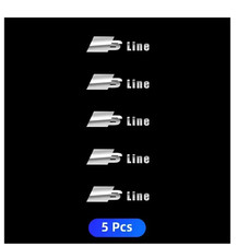 5pcs metal emblem decals - 5pcs,