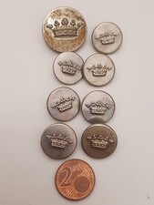 Lotto otto bottoni vintage in ottone  aquila bicipite da classificare .