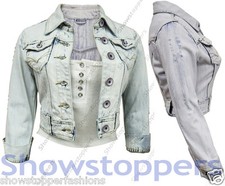 NUOVO Giacca di Jeans Donna