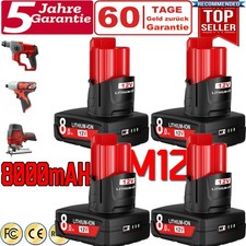 Per Milwaukee M12 8,0 Ah 3,5 Ah batteria XC litio 12 V 48-11-2460 M12B5 batteria DE