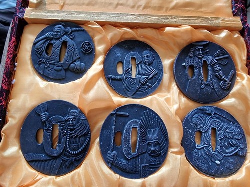6pc alloy tsuba - 6pc, set