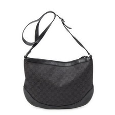 Borsa messenger Gucci nera GG