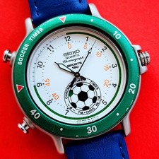 Seiko Soccer Timer Watch White