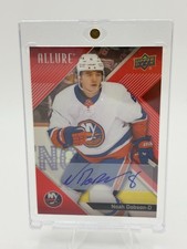 Noah Dobson 2024-25 Upper Deck Allure Red Rainbow Auto #44