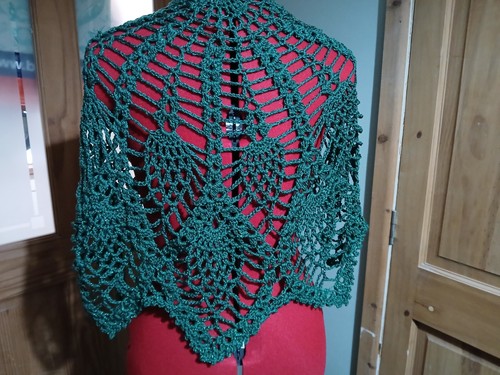 Mantello scialle pavone - , verde