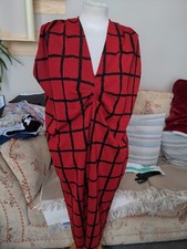 Abito lurex quadrato rosso e