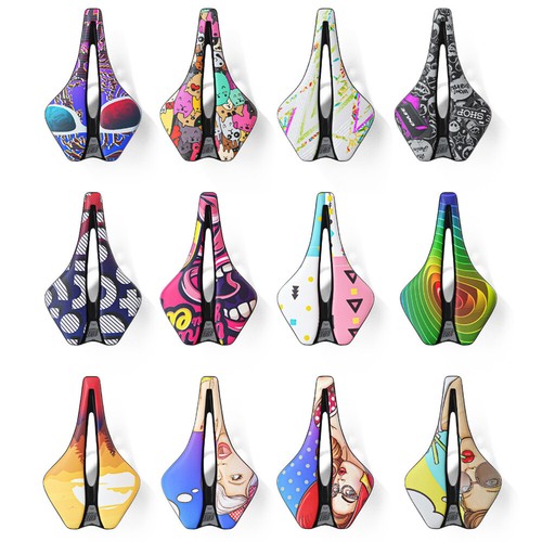 Bike saddle graffiti printed - saddle,