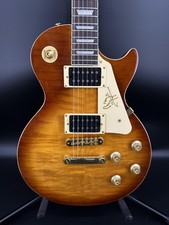 Chitarra elettrica LP marrone spedizione veloce con pickup SS ponte dorato