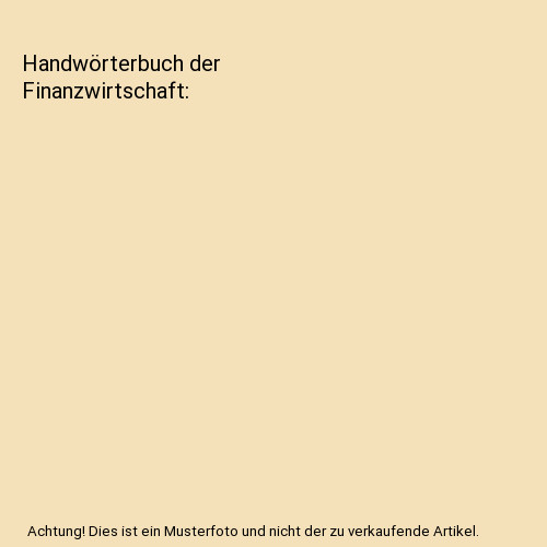Handwörterbuch der