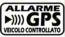 KIT 4 ADESIVI STICKERS DECAL ALLARME SATELLITARE GPS ANTIFURTO MOTO AUTO SCOOTER