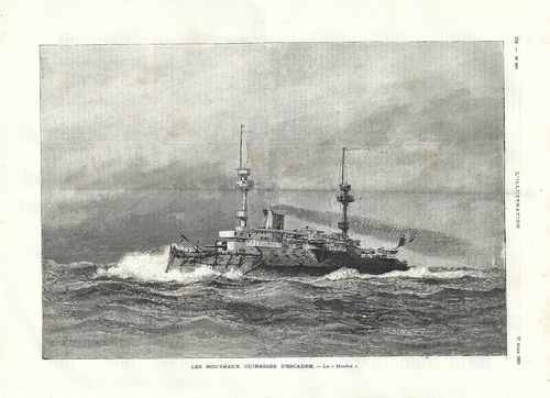 Stampa antica nave - stampa, corazzata