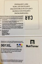 inchiostri stampante hp 901 XL compatibili, 2 colore e 2 nero