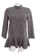 Camicia Zara taglia S donna Peplum blusa blusa multicolore