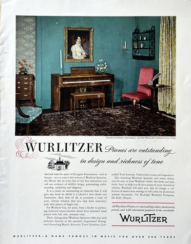 1942 rudolph wurlitzer co - ad,