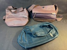 Set Di 3 Antico Borsette a Mano Marca Paquetage Pelle IN Buone Condizioni Epoca