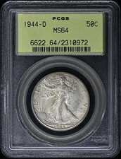 1944-D 50C Walking Liberty