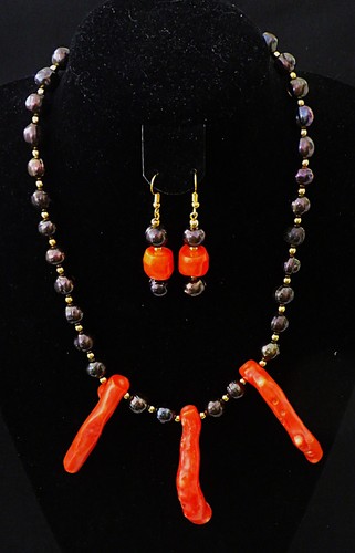 Set gioielli perle nere