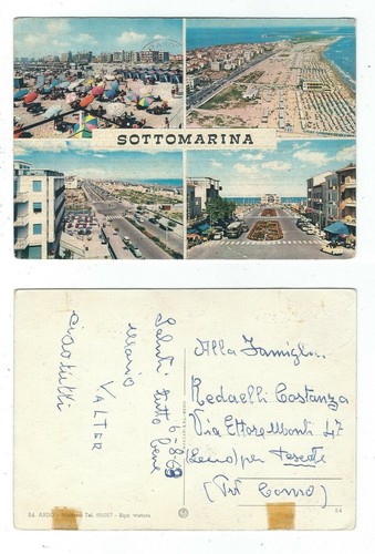 Cartolina sottomarina - sottomarina, di