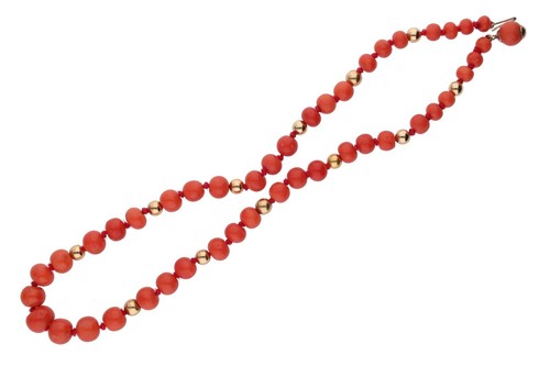 Collana corallo sciacca - collana, di