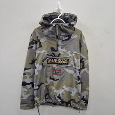 Giacca con cappuccio mimetica