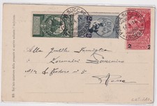 ITALIA CARTOLINA CON AFFRANCATURA EFFIGIE S.ANTONIO