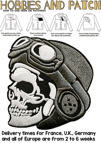 Patch teschio motociclista - teschio,