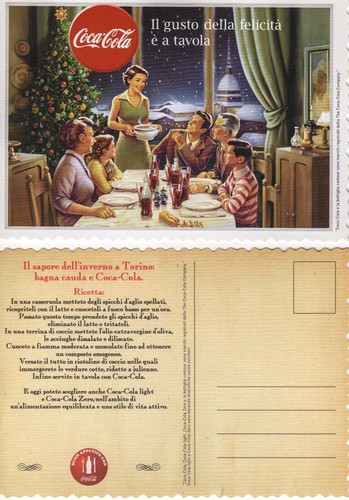 Coca cola italia cartolina - coca-cola,