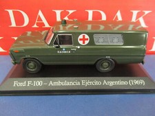 Die cast 1/43 Modellino Auto Ambulanza Ford F-100 Esercito Argentino 1969