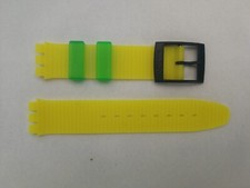 SWATCH Strap x CHRONO SCUBA AUTOMATIC CINTURINO FIBBIA BLU SCURO others loops